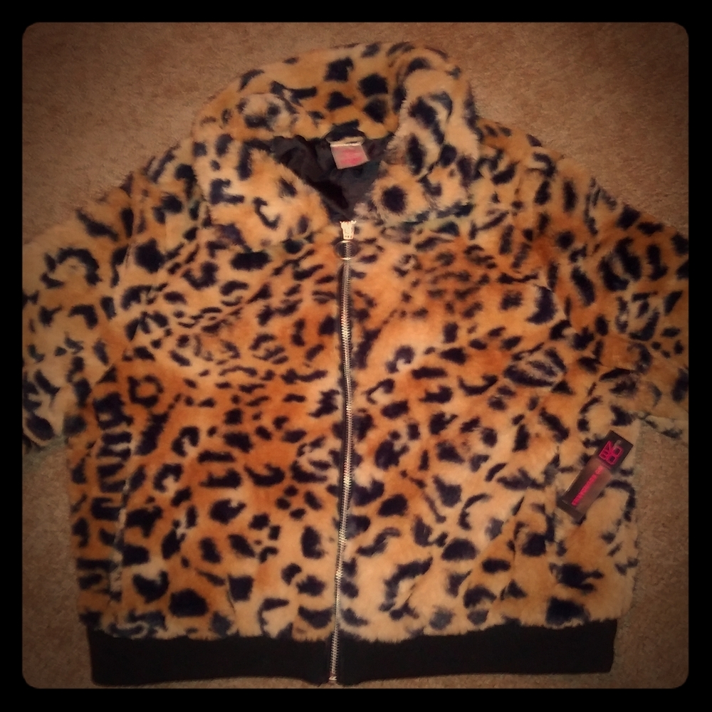 Fuzzy Cheetah Print Light Jacket